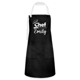 Chef Emily Artisan Apron - black/white