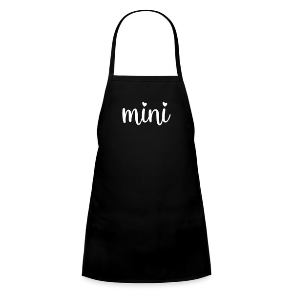 Mini Kids' Apron - black
