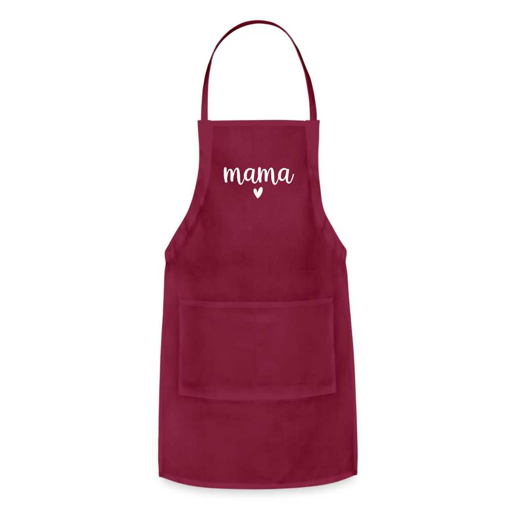 Mama Adjustable Apron - burgundy