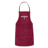 Mama Adjustable Apron - burgundy