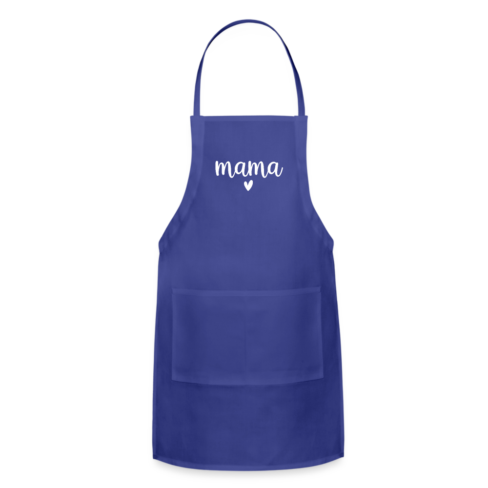 Mama Adjustable Apron - royal blue