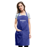 Mama Adjustable Apron - royal blue