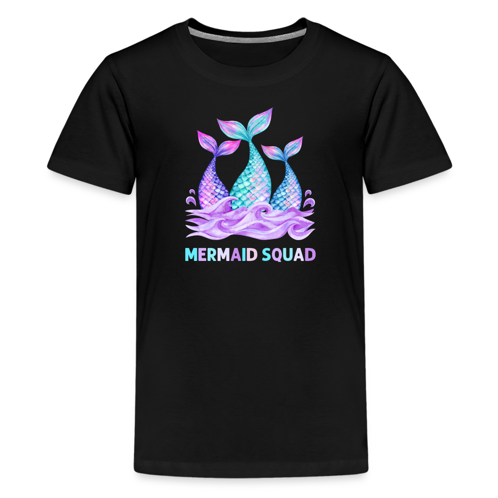 Mermaid Squad Kids' Premium T-Shirt - black