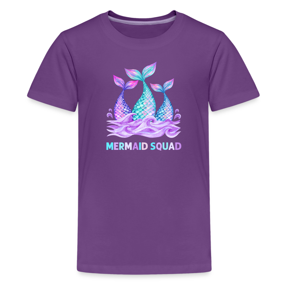 Mermaid Squad Kids' Premium T-Shirt - purple