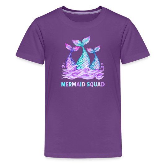 Mermaid Squad Kids' Premium T-Shirt - purple