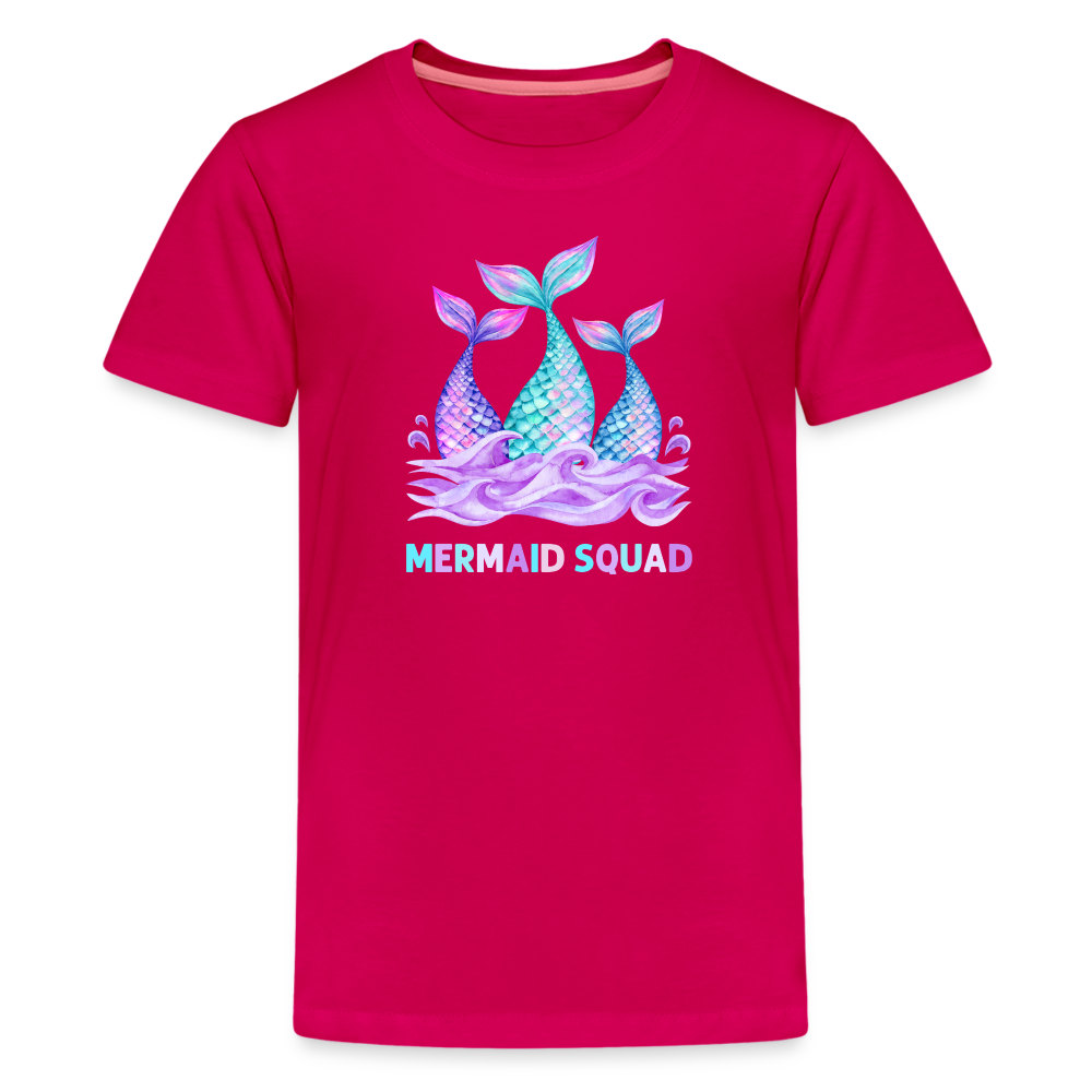 Mermaid Squad Kids' Premium T-Shirt - dark pink
