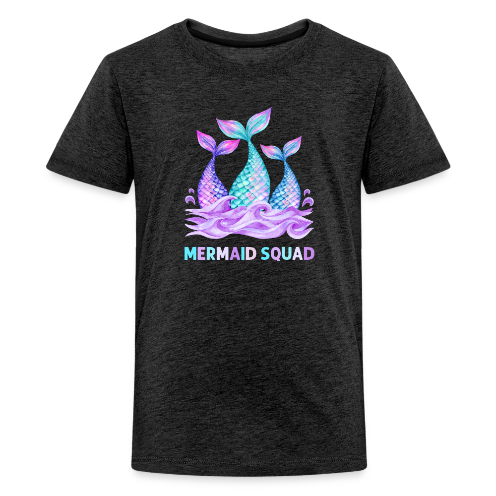 Mermaid Squad Kids' Premium T-Shirt - charcoal grey