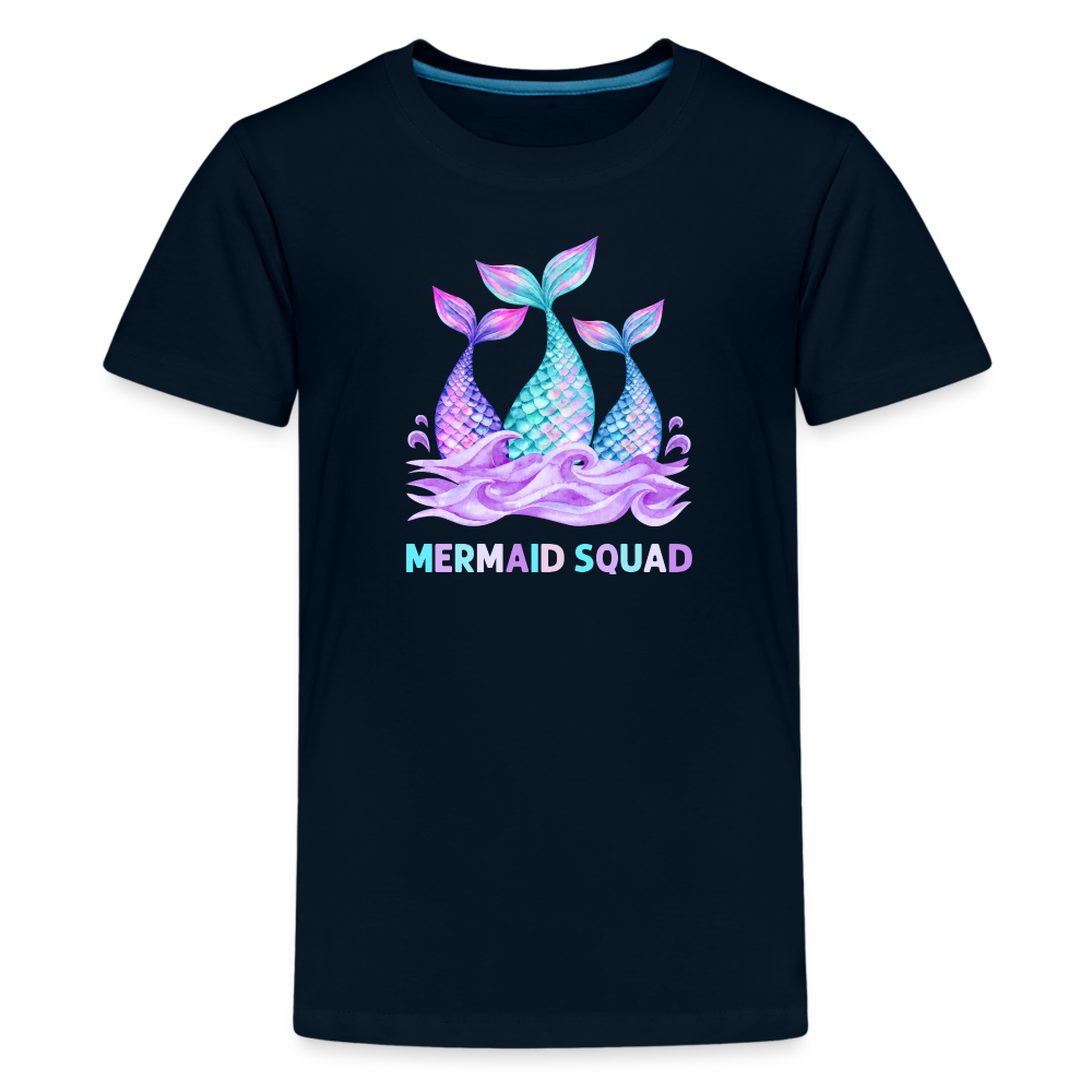 Mermaid Squad Kids' Premium T-Shirt - deep navy