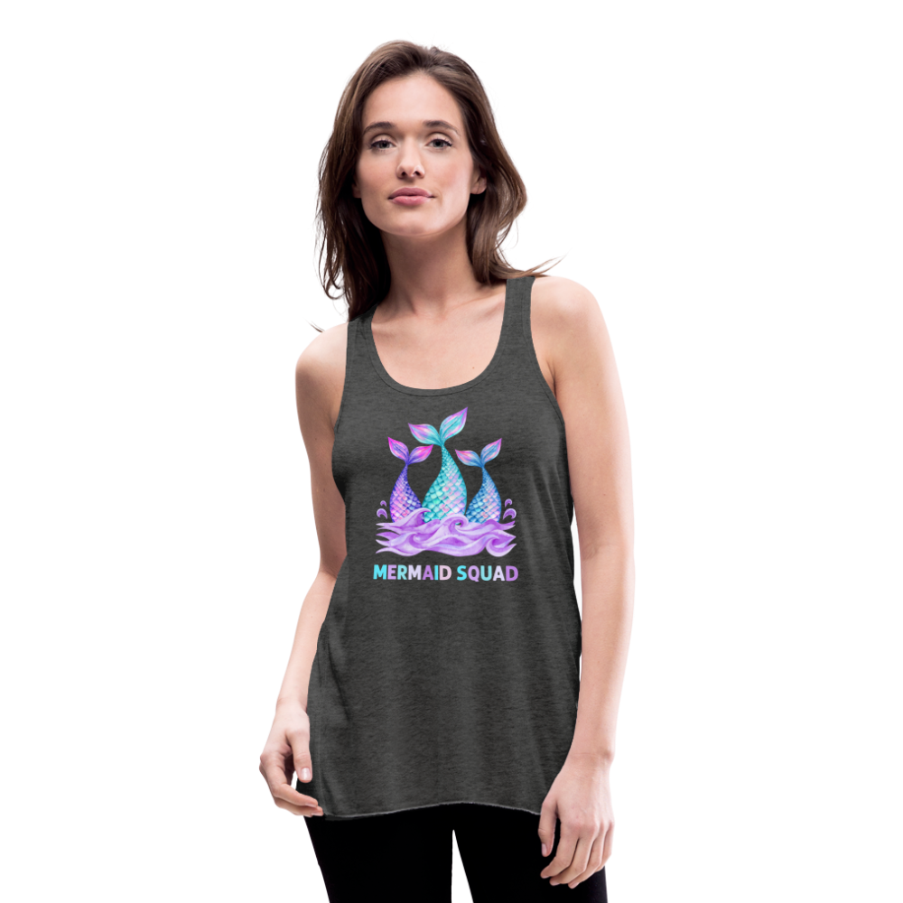 Mermaid Squad Women's Flowy Tank Top by Bella - deep heather