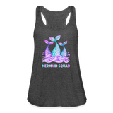 Mermaid Squad Women's Flowy Tank Top by Bella - deep heather