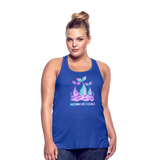Mermaid Squad Women's Flowy Tank Top by Bella - royal blue