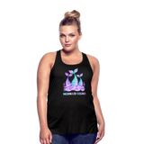 Mermaid Squad Women's Flowy Tank Top by Bella - black