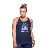 Mermaid Squad Women's Flowy Tank Top by Bella - navy