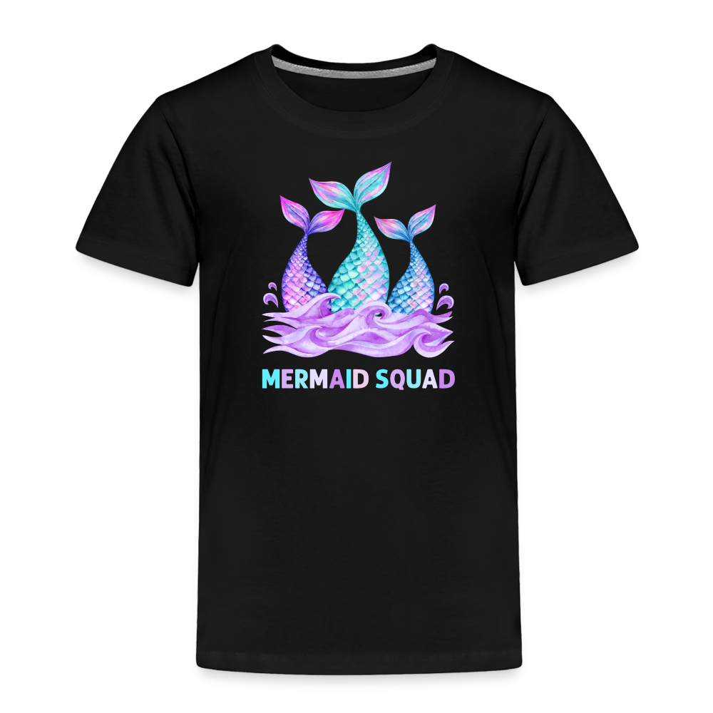 Mermaid Squad Toddler Premium T-Shirt - black