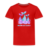 Mermaid Squad Toddler Premium T-Shirt - red