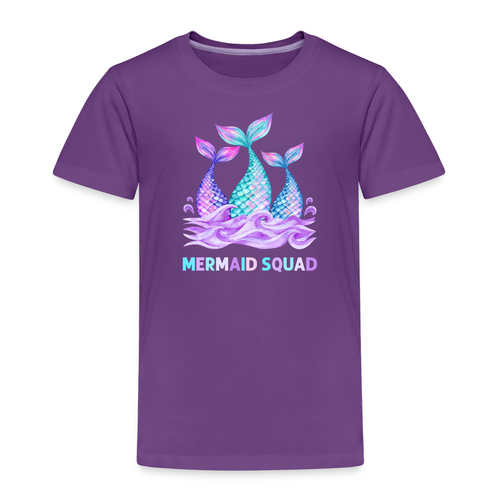 Mermaid Squad Toddler Premium T-Shirt - purple