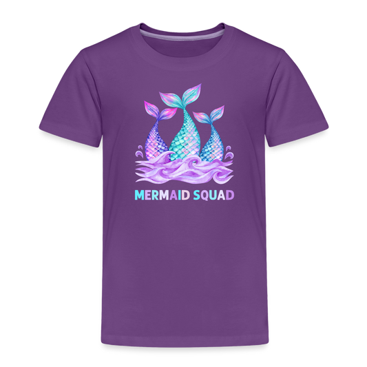 Mermaid Squad Toddler Premium T-Shirt - purple