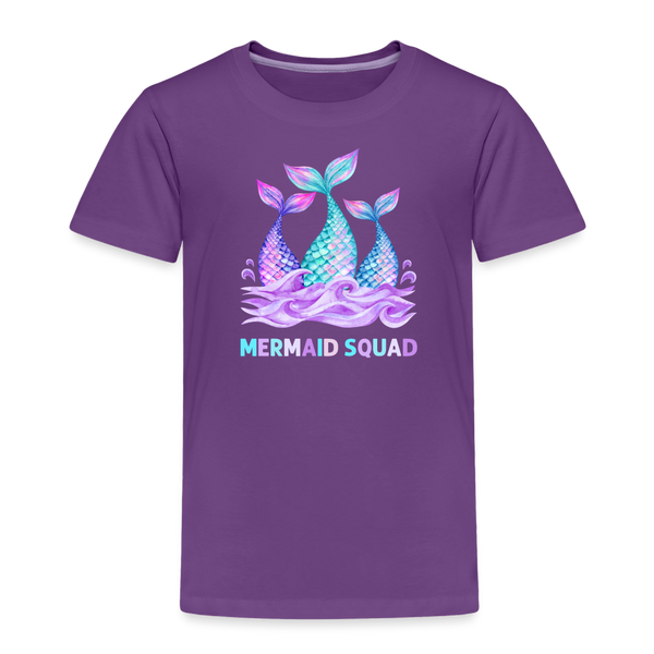 Mermaid Squad Toddler Premium T-Shirt - purple