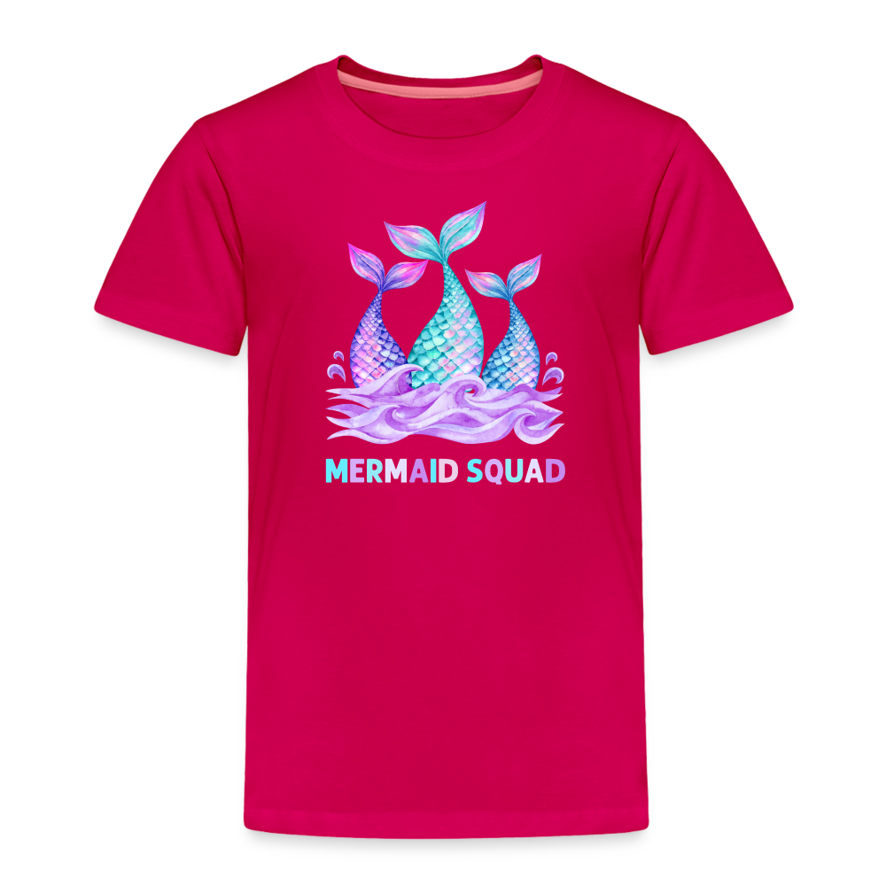 Mermaid Squad Toddler Premium T-Shirt - dark pink