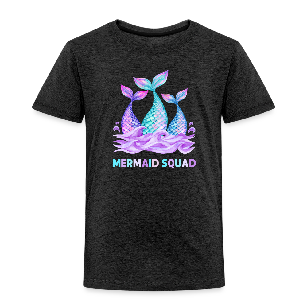 Mermaid Squad Toddler Premium T-Shirt - charcoal grey