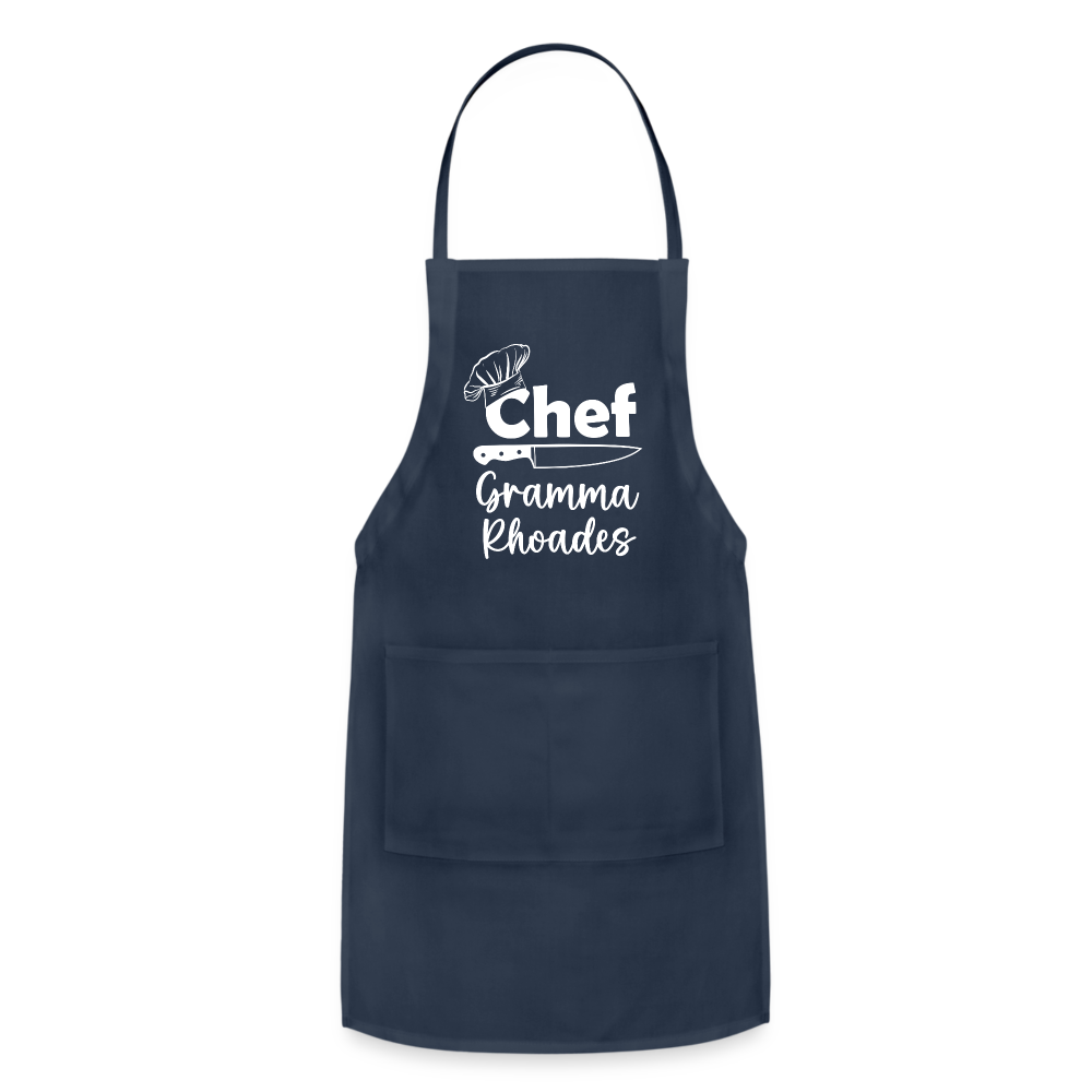 Chef Grandma Rhoades Adjustable Apron - navy