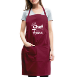 Chef Anne Adjustable Apron - burgundy