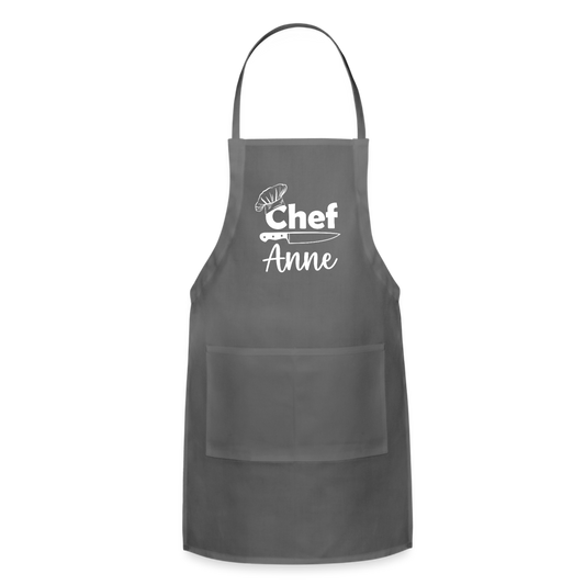 Chef Anne Adjustable Apron - charcoal