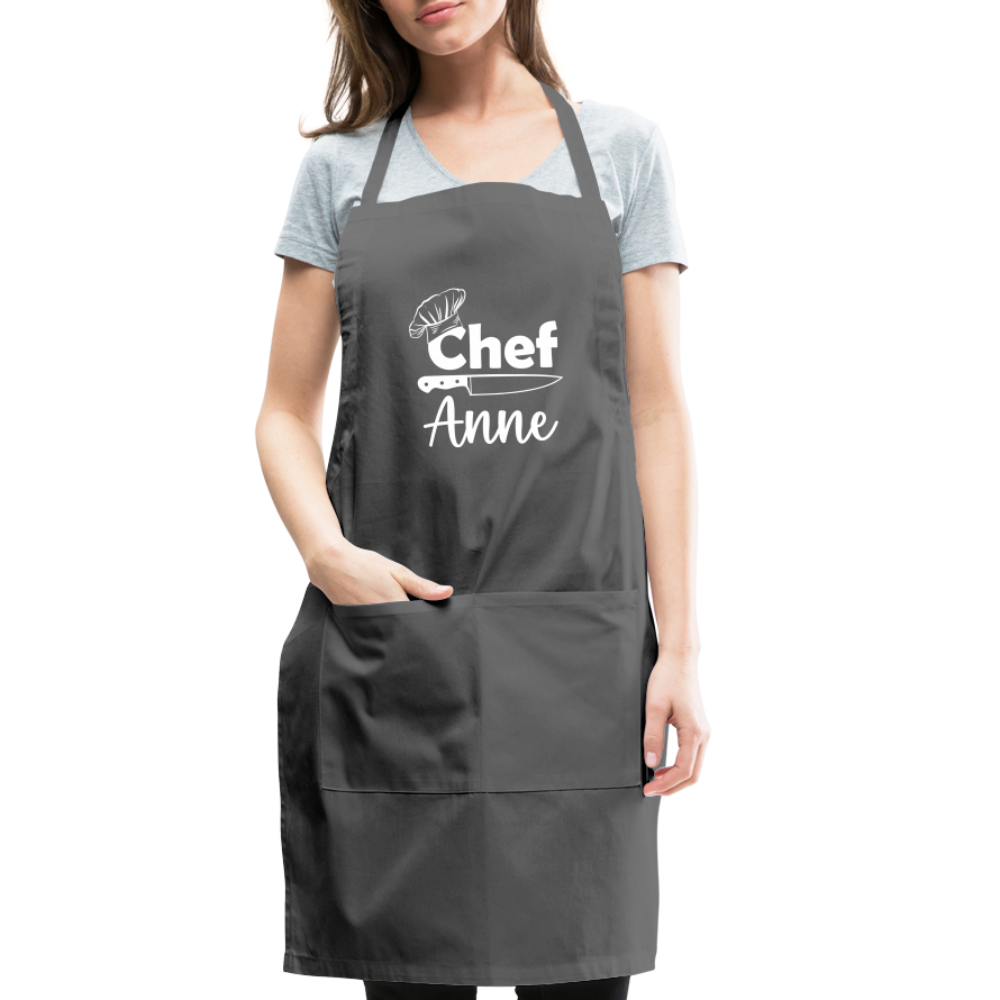 Chef Anne Adjustable Apron - charcoal