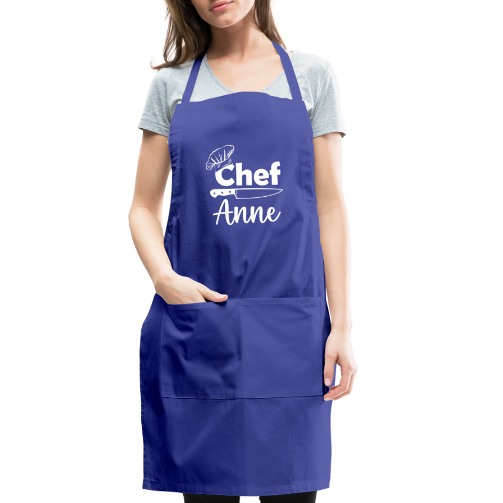 Chef Anne Adjustable Apron - royal blue