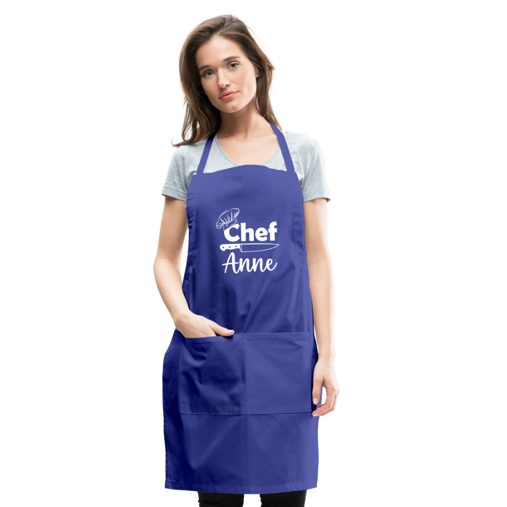 Chef Anne Adjustable Apron - royal blue