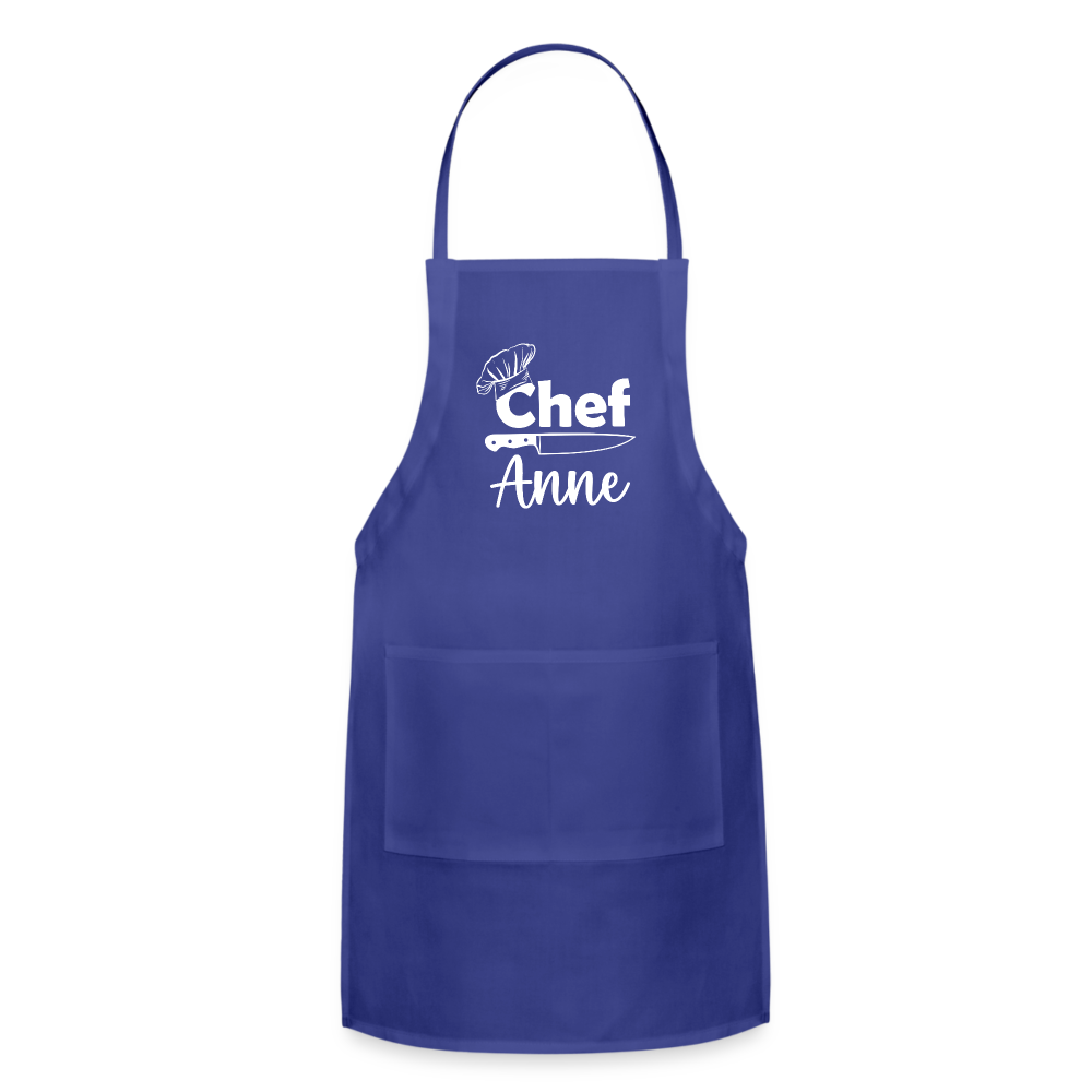Chef Anne Adjustable Apron - royal blue