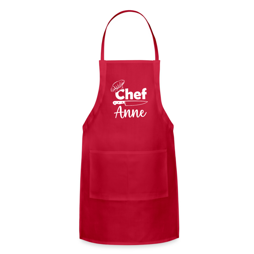 Chef Anne Adjustable Apron - red