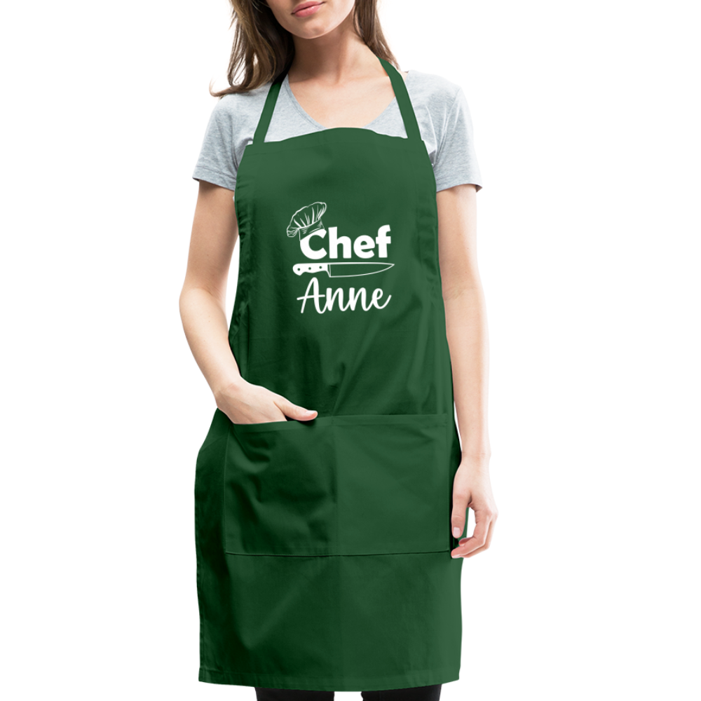 Chef Anne Adjustable Apron - forest green