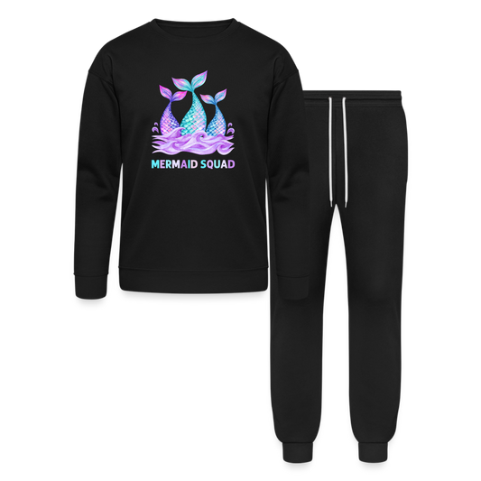 Mermaid Squad Lounge Wear Set by Bella + Canvas - black