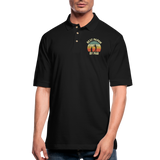 Best Papaw By Par Men's Pique Polo Shirt - black