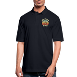 Best Papaw By Par Men's Pique Polo Shirt - midnight navy