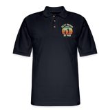 Best Papaw By Par Men's Pique Polo Shirt - midnight navy