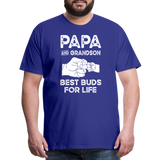 Papa and Grandson Best Buds for Life Men's Premium T-Shirt - royal blue