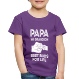 Papa and Grandson Best Buds for Life Toddler Premium T-Shirt - purple
