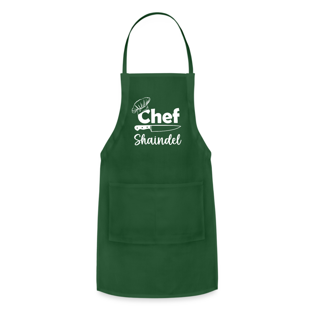 Chef Shaindel Adjustable Apron - forest green