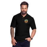 Best Grandpa By Par Men's Pique Polo Shirt - black