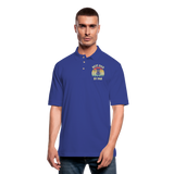 Best Dad By Par Disc Golf Men's Pique Polo Shirt - royal blue
