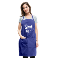 Chef Tye Adjustable Apron - royal blue