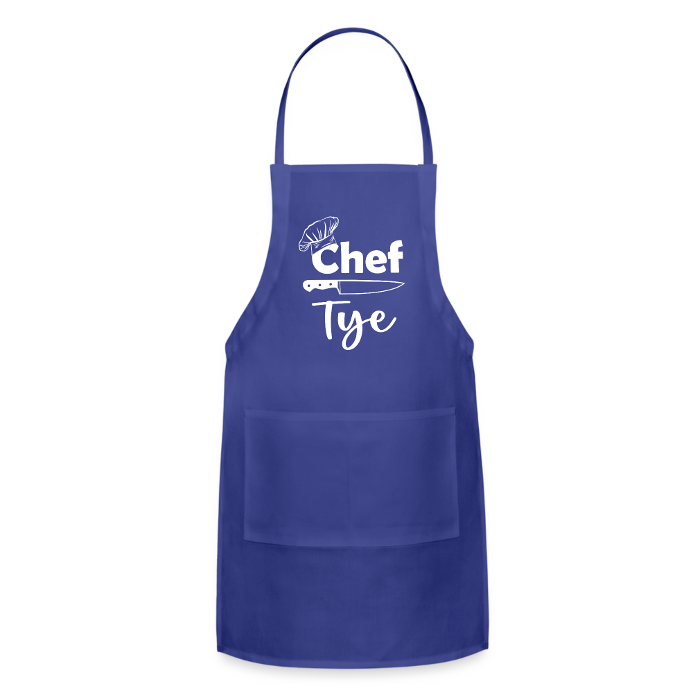 Chef Tye Adjustable Apron - royal blue