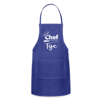 Chef Tye Adjustable Apron - royal blue
