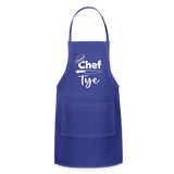Chef Tye Adjustable Apron - royal blue