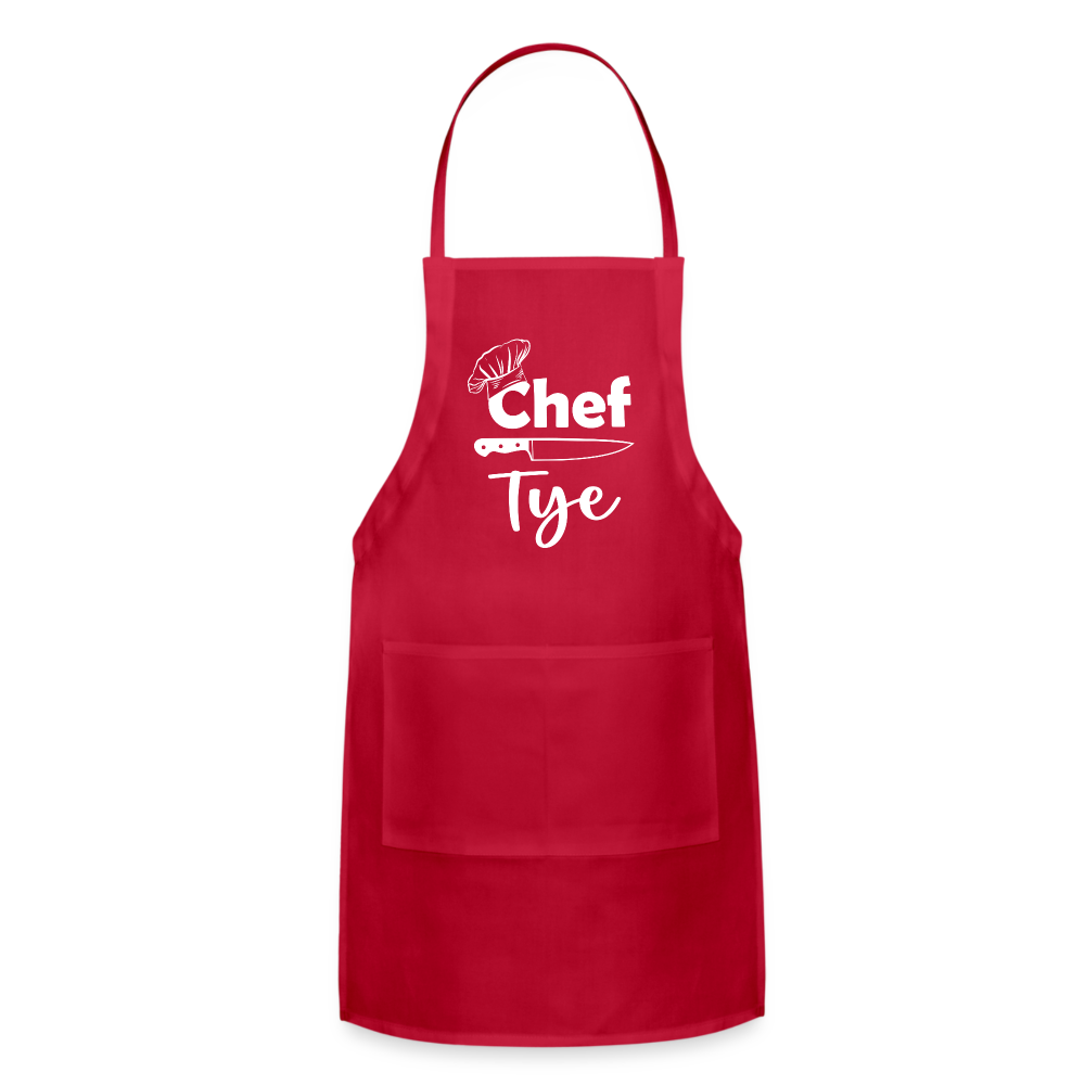 Chef Tye Adjustable Apron - red