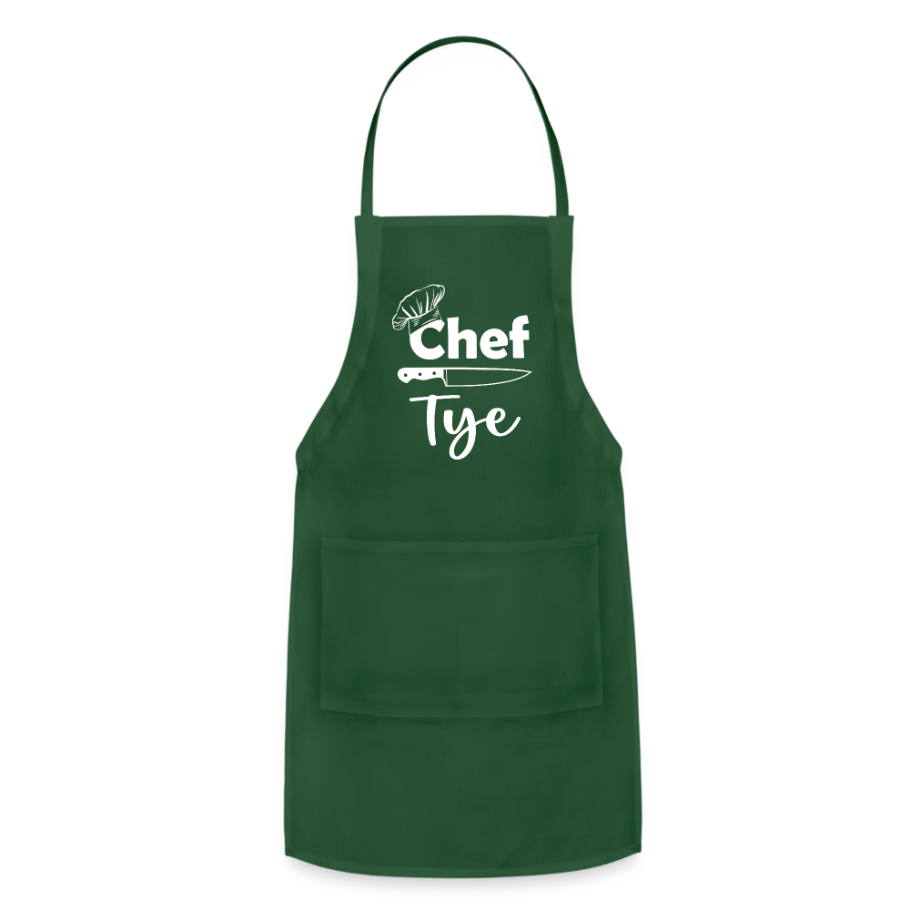 Chef Tye Adjustable Apron - forest green