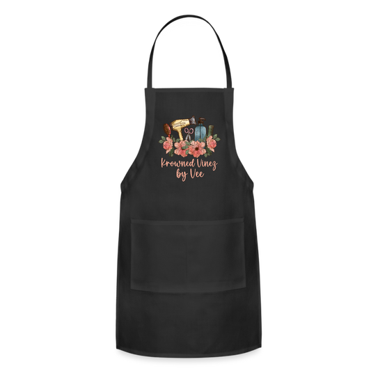 Krowned Vinez by Vee Adjustable Apron - black