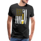 American Flag Beer Men's Premium T-Shirt - black